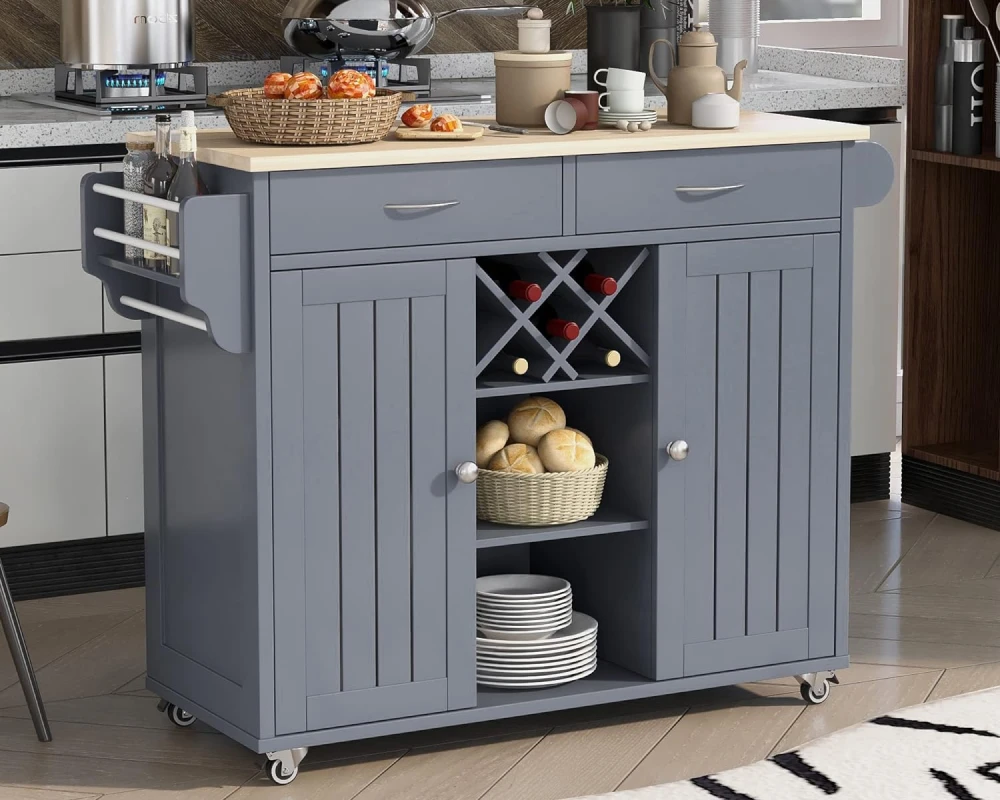 small rolling kitchen island