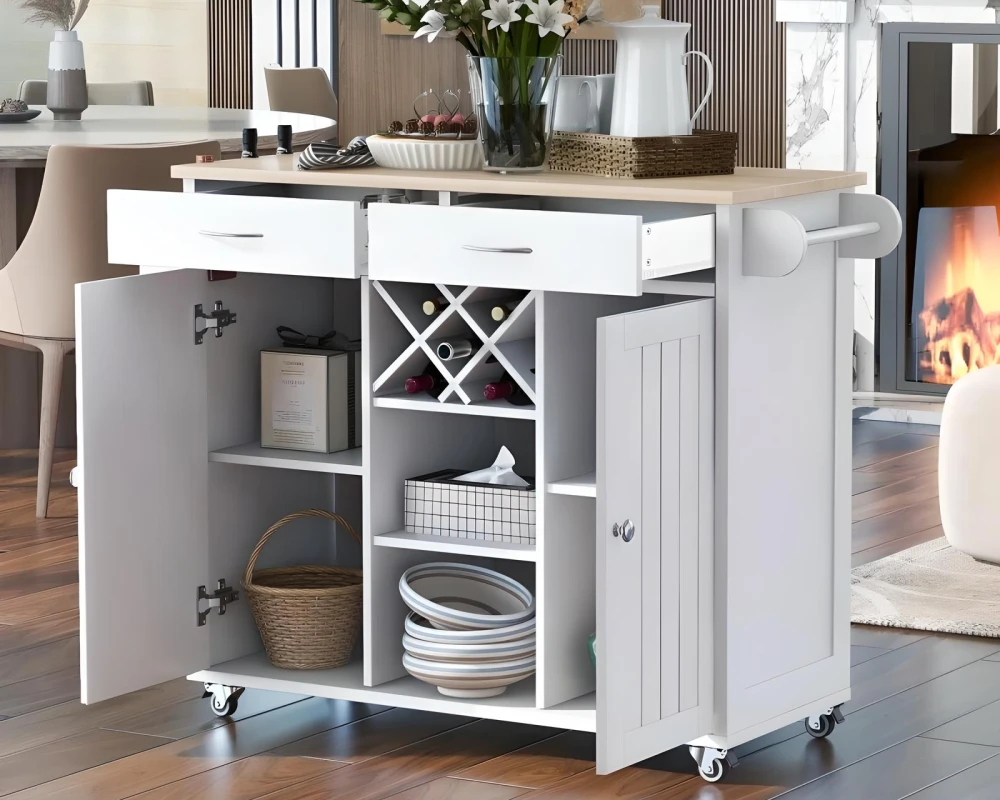 small rolling kitchen island